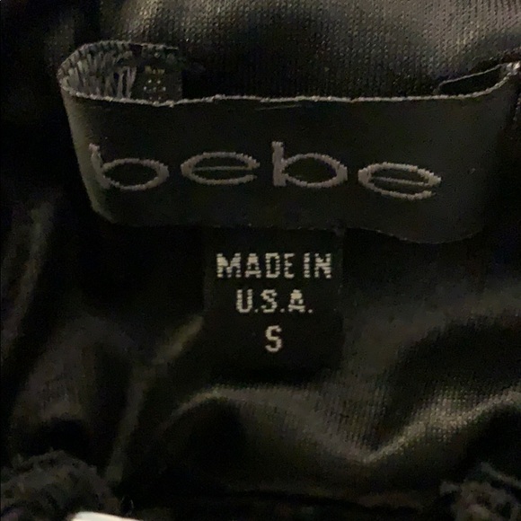 Bebe RHINESTONE BLACK DRESS Size Small - Picture 6 of 8